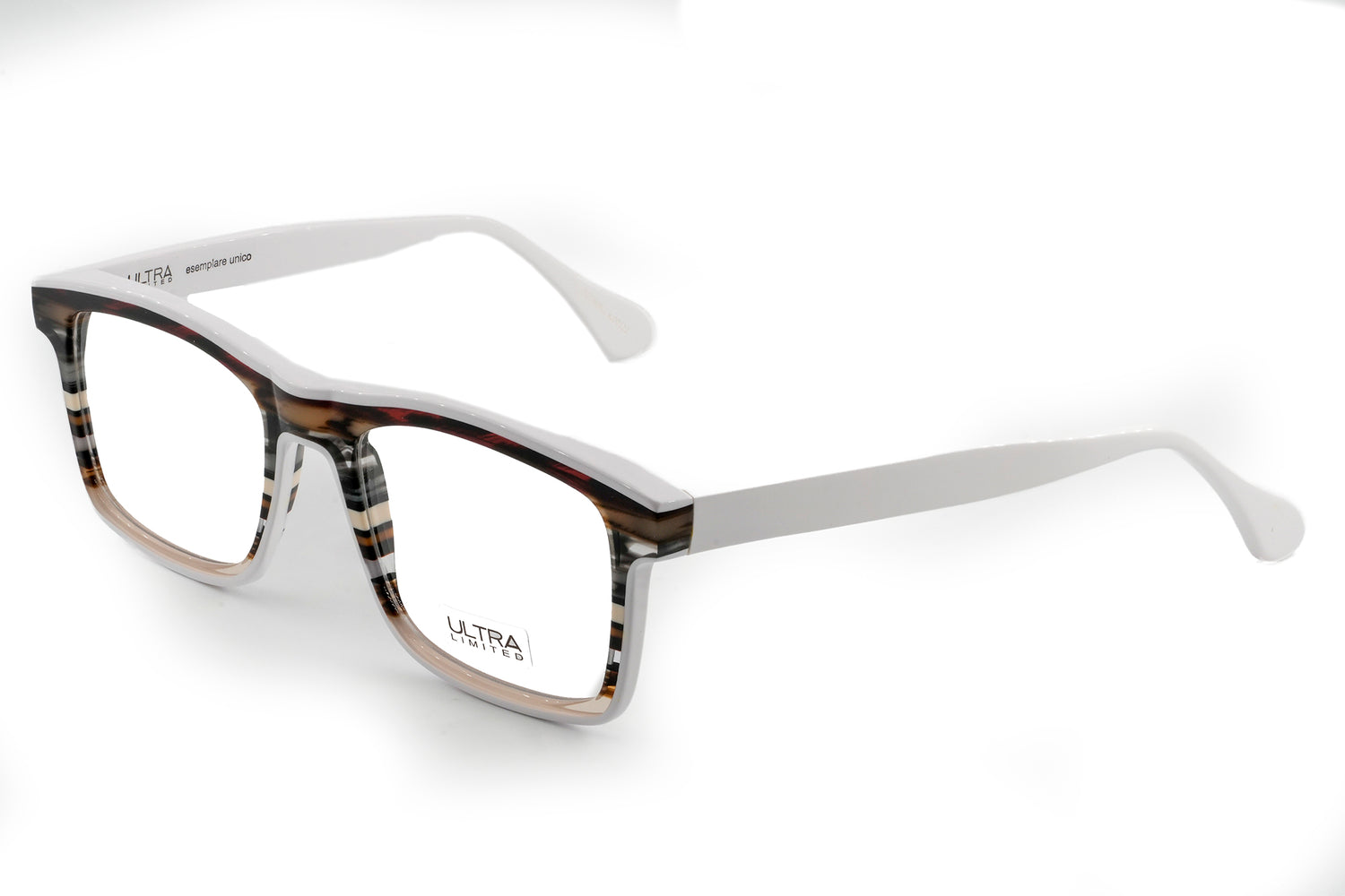Occhiali da vista Ultra Limited mod. Rovigo - cal. 56 ponte 19 asta 142 blu bianco c4