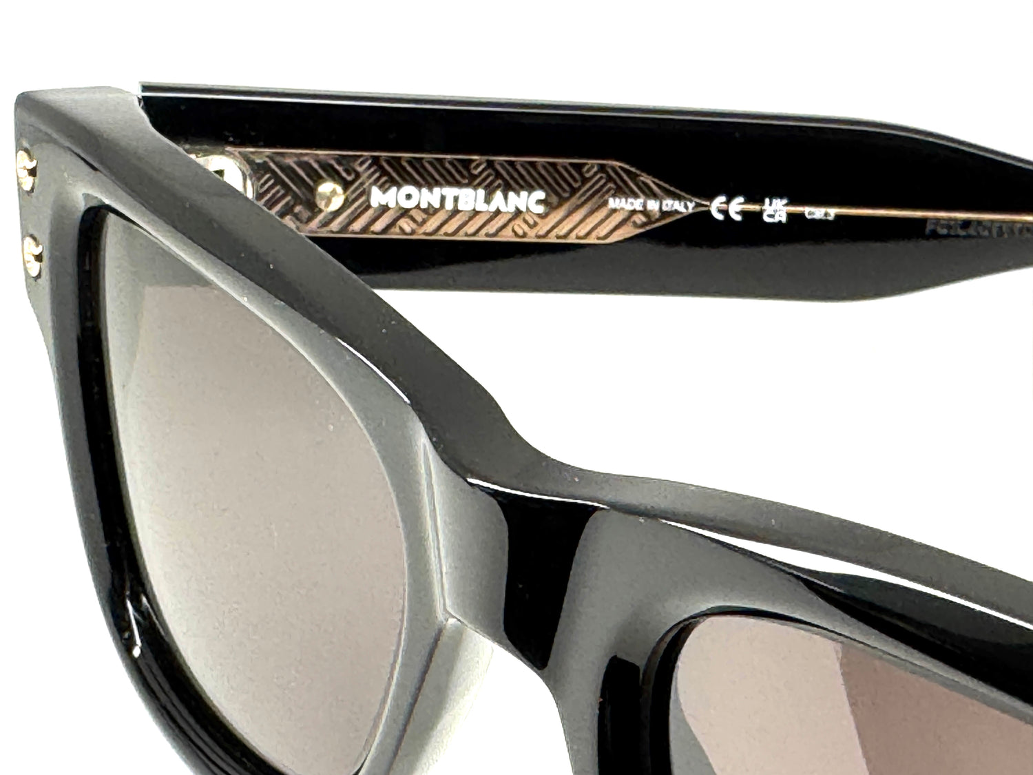 Occhiali da sole Montblanc MB0381s 001 cal. 54 ponte 21 asta 146