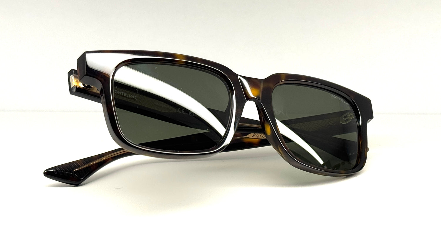 Occhiali da sole Montblanc MB0383s 002 cal. 54 ponte 19 asta 150