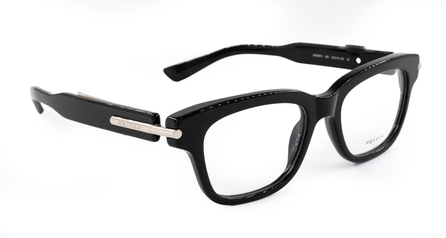 Occhiali da Vista Alexander McQueen AM0423O (001) cal. 53 ponte 20 asta 145