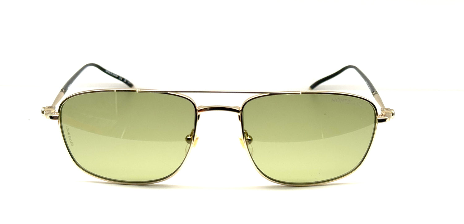 Occhiali da sole Montblanc MB0127S 003 cal. 56 ponte 18 asta 145