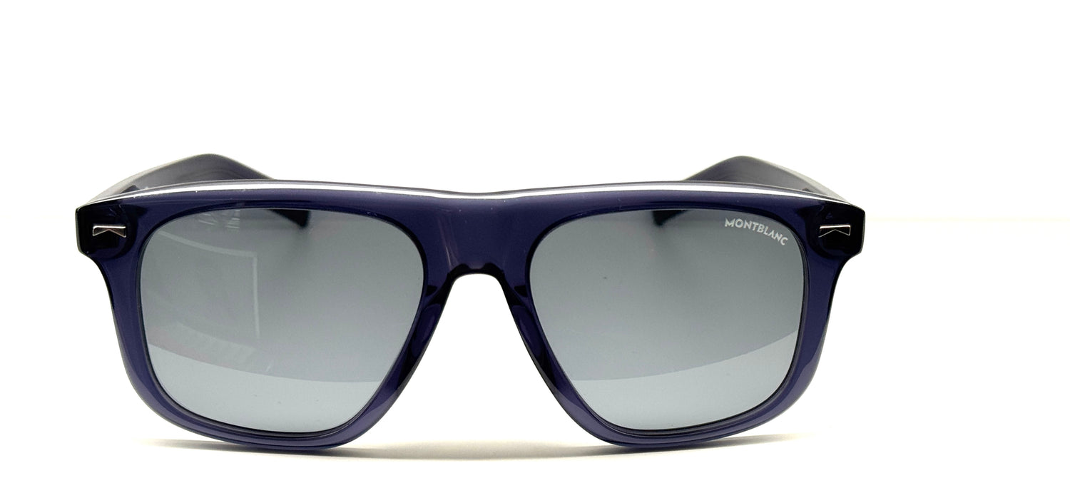 Occhiali da sole Montblanc MB0227S 003 cal. 55 ponte 18 asta 145