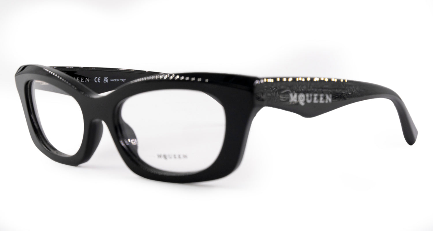 Occhiali da Vista Alexander McQueen AM0474O (001) cal. 52 ponte 18 asta 145